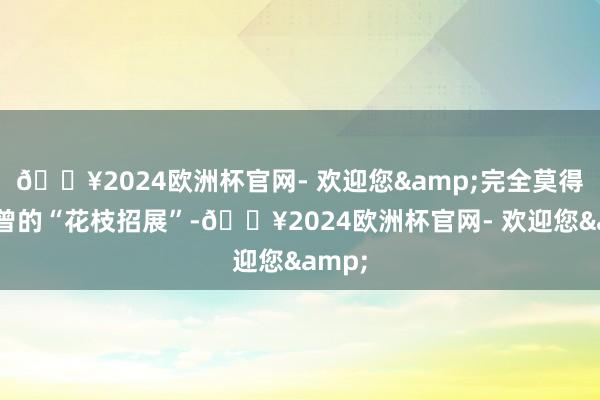🔥2024欧洲杯官网- 欢迎您&完全莫得了也曾的“花枝招展”-🔥2024欧洲杯官网- 欢迎您&