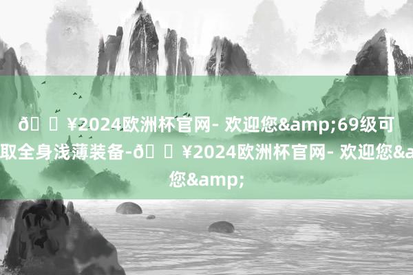 🔥2024欧洲杯官网- 欢迎您&69级可以袭取全身浅薄装备-🔥2024欧洲杯官网- 欢迎您&